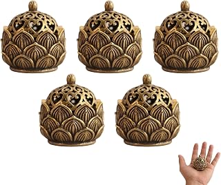 5Pcs Incense Cone Holder, Cone Incense Burner with Mini Hollow-Out Designs, Material for Home Meditation and Aromatherapy, Compact Size for Easy Placement