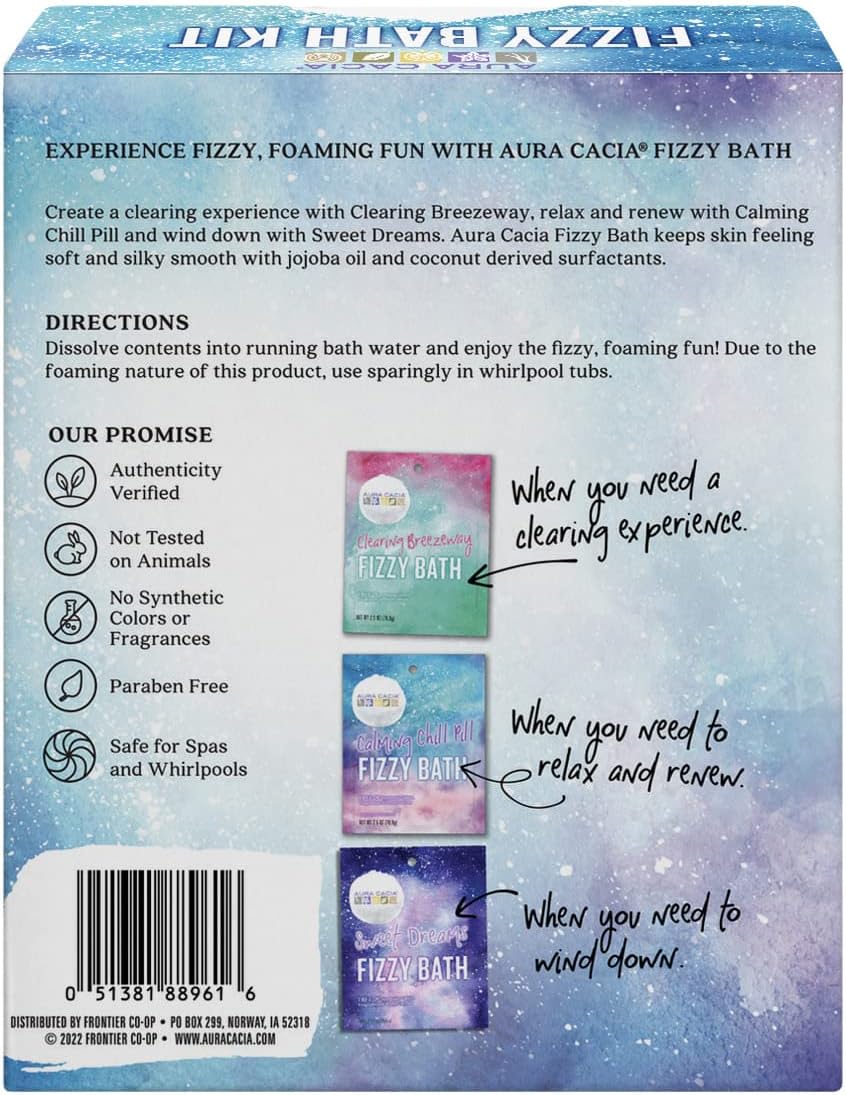 Aura Cacia Fizzy Bath Kit