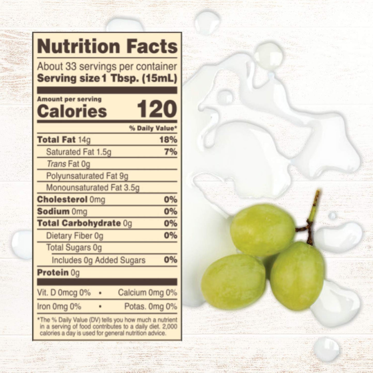 Roland Foods Pure Grapeseed Oil, 16.9 Ounce Can, Pack of 3