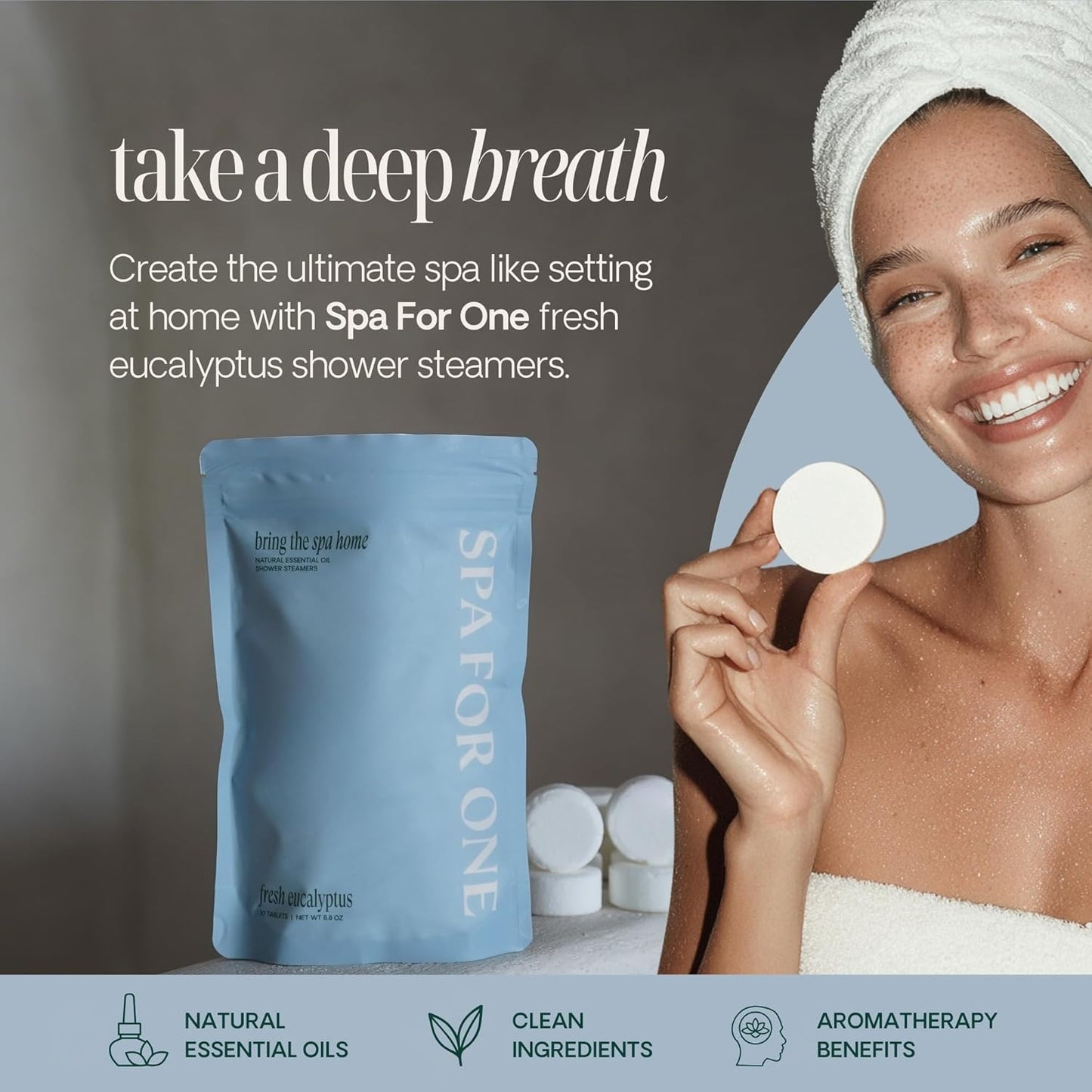 Eucalyptus Shower Steamers Aromatherapy 10 Pack – Made in USA with Natural Essential Oils & Menthol – Shower Tablets for Fathers Day, Relaxation & Post Workout Recovery