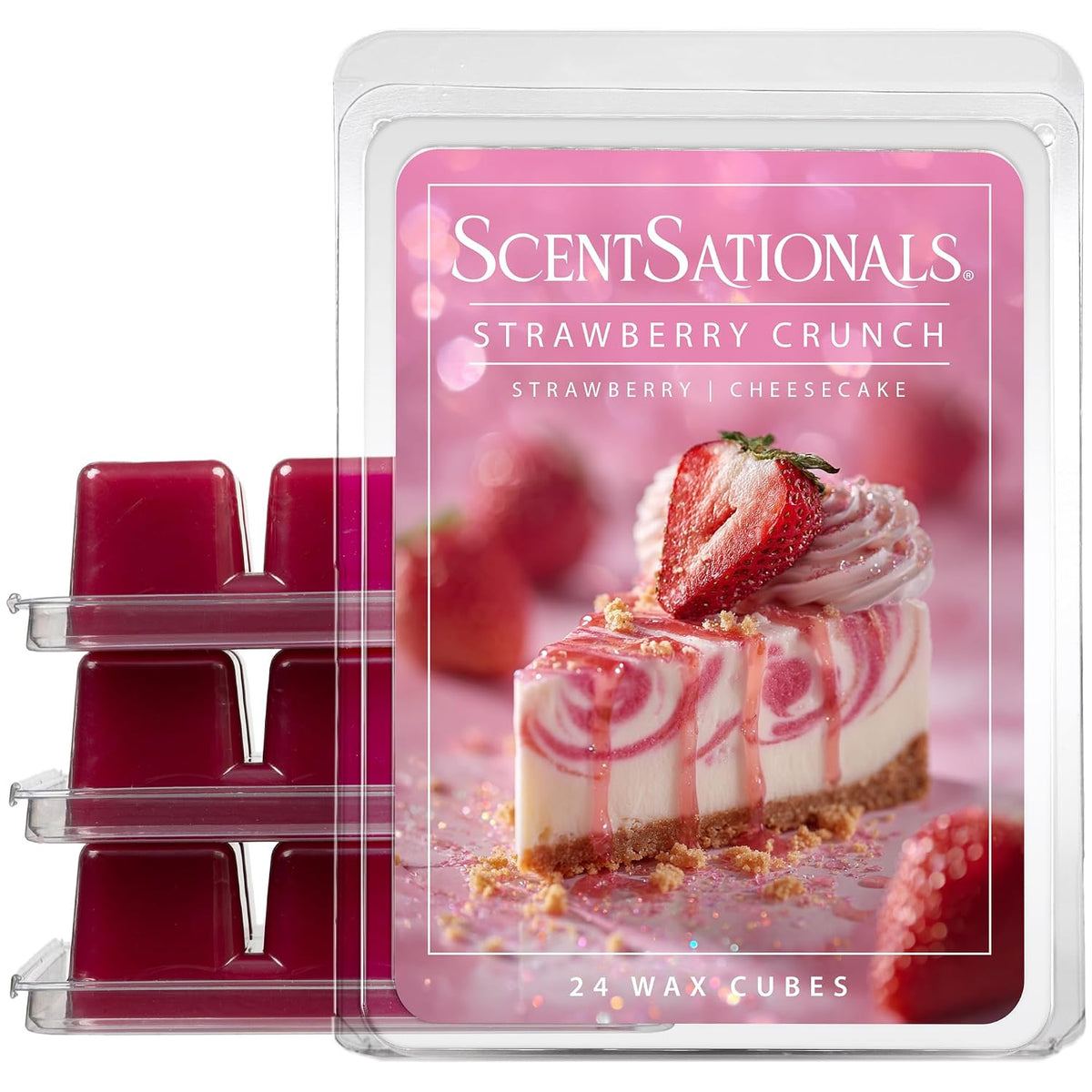 Scentsationals Strawberry Crunch Scented Wax Melts - Strawberries