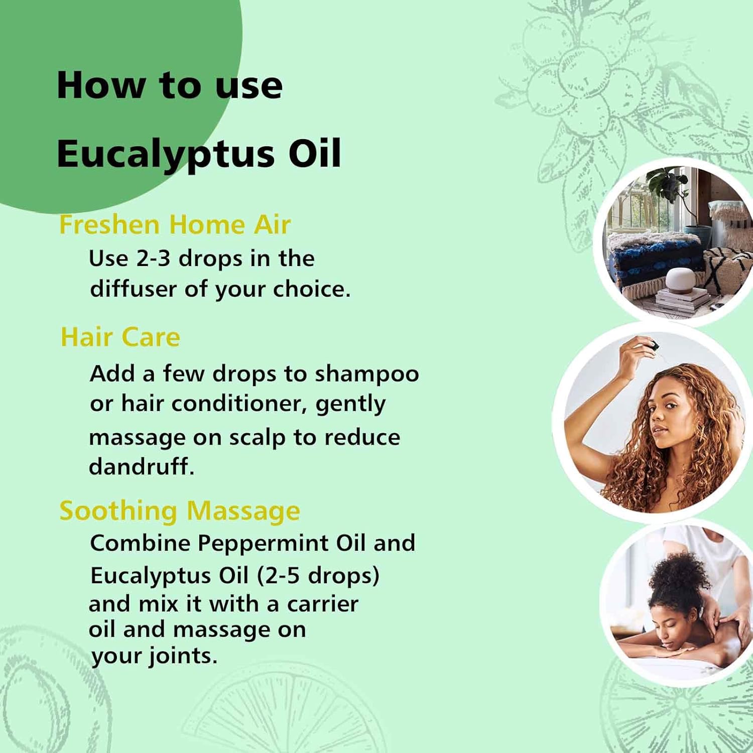 GM Gumili Eucalyptus Essential Oil 1 Oz, 100% Pure Natural Eucalyptus Oil, Aromatherapy Essential Oils for Diffuser, Spray, Skin, DIY Body Oils Blends