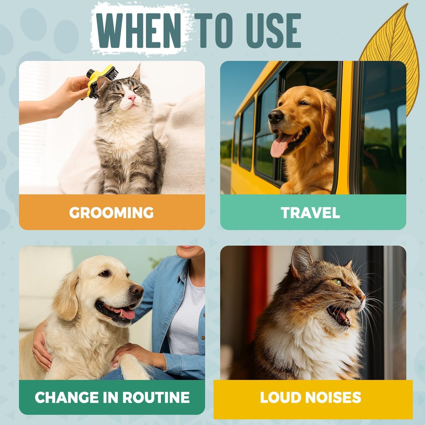 Pet Calming Aromatherapy Spray for Dogs | 3.4 fl oz Travel Size | Lavender & Valerian Aromatherapy Mist | for Crate, Car & Vet Visit Comfort