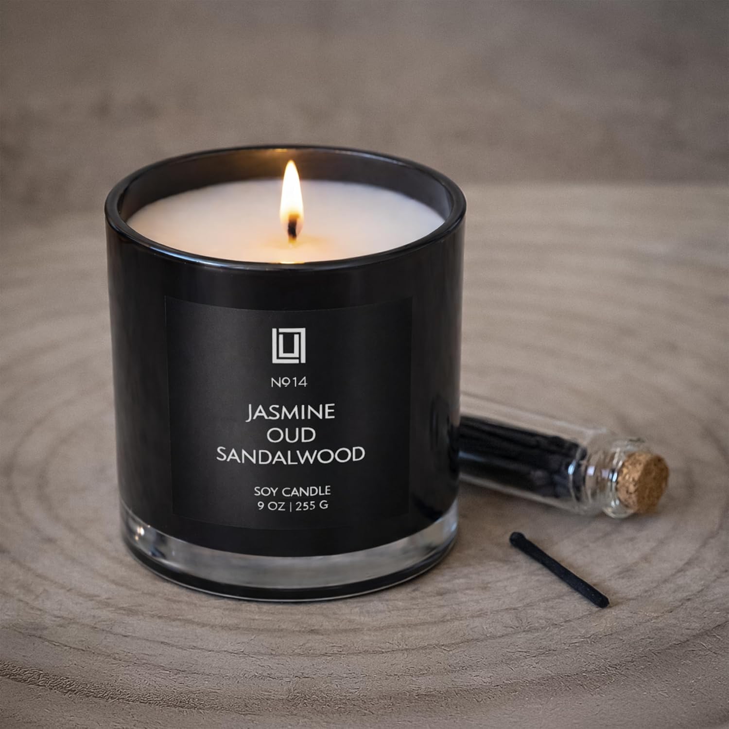 Lulu Candles | Ginger & Vanilla | Smells Sweet & Spicy | Luxury Scented Soy Jar Candle | Hand Poured in The USA | Highly Scented Long Lasting (9 Oz.)