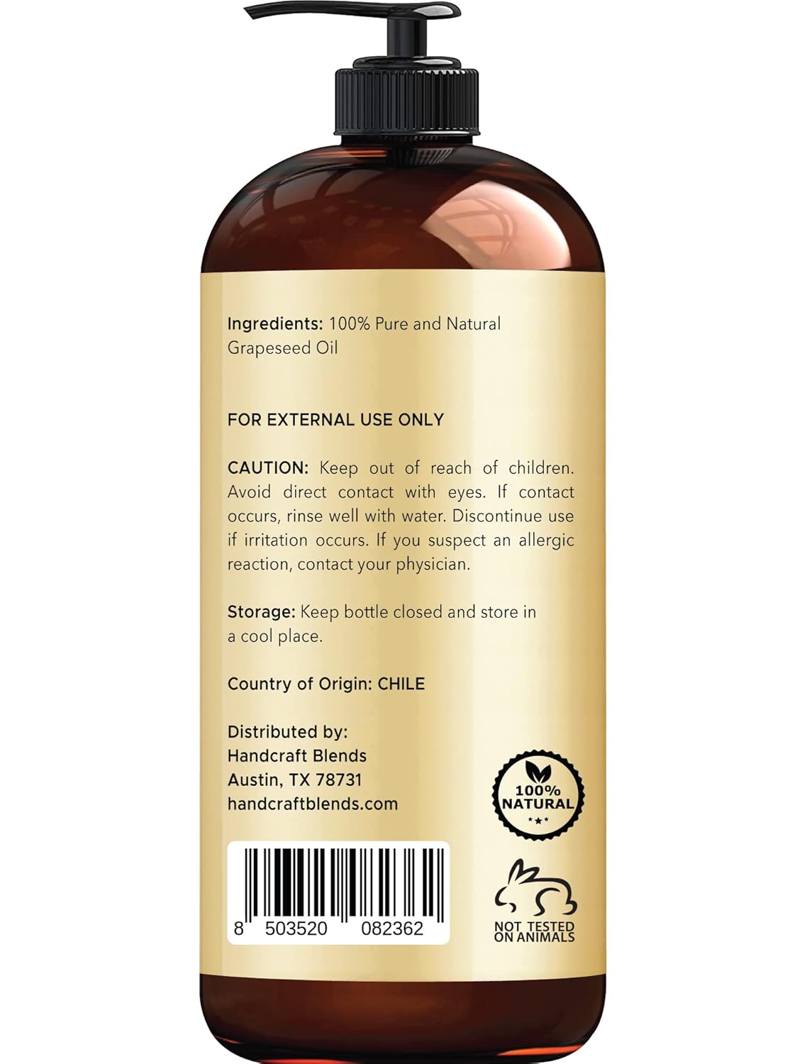 Handcraft Blends Lightweight Massage Set: Apricot Kernel Oil and Grapeseed Oil – (2 x 16 Fl Oz) – 100% Pure & Natural – Non-Greasy Carrier Oils for Oily or Sensitive Skin