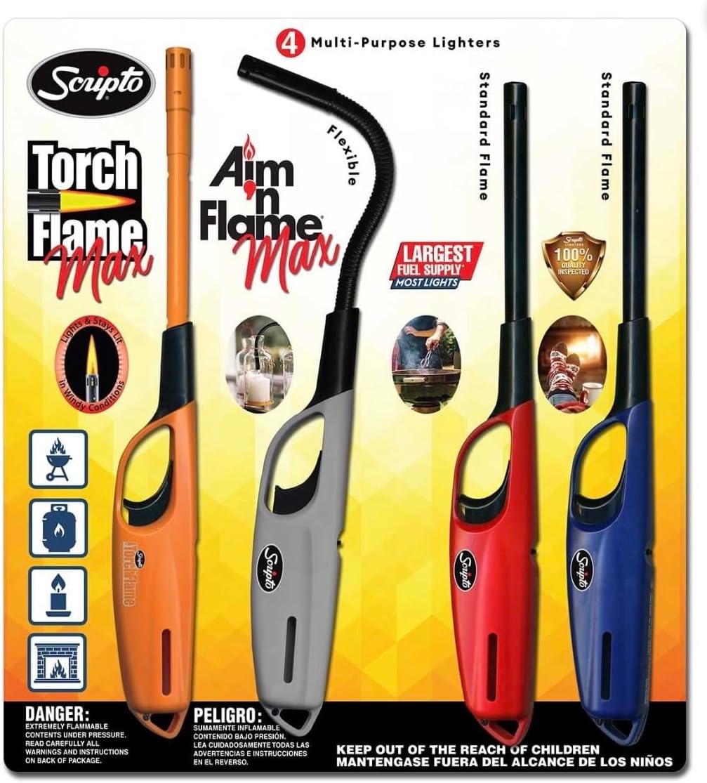 Scripto AIM 'N Flame Multi-Purpose Lighters