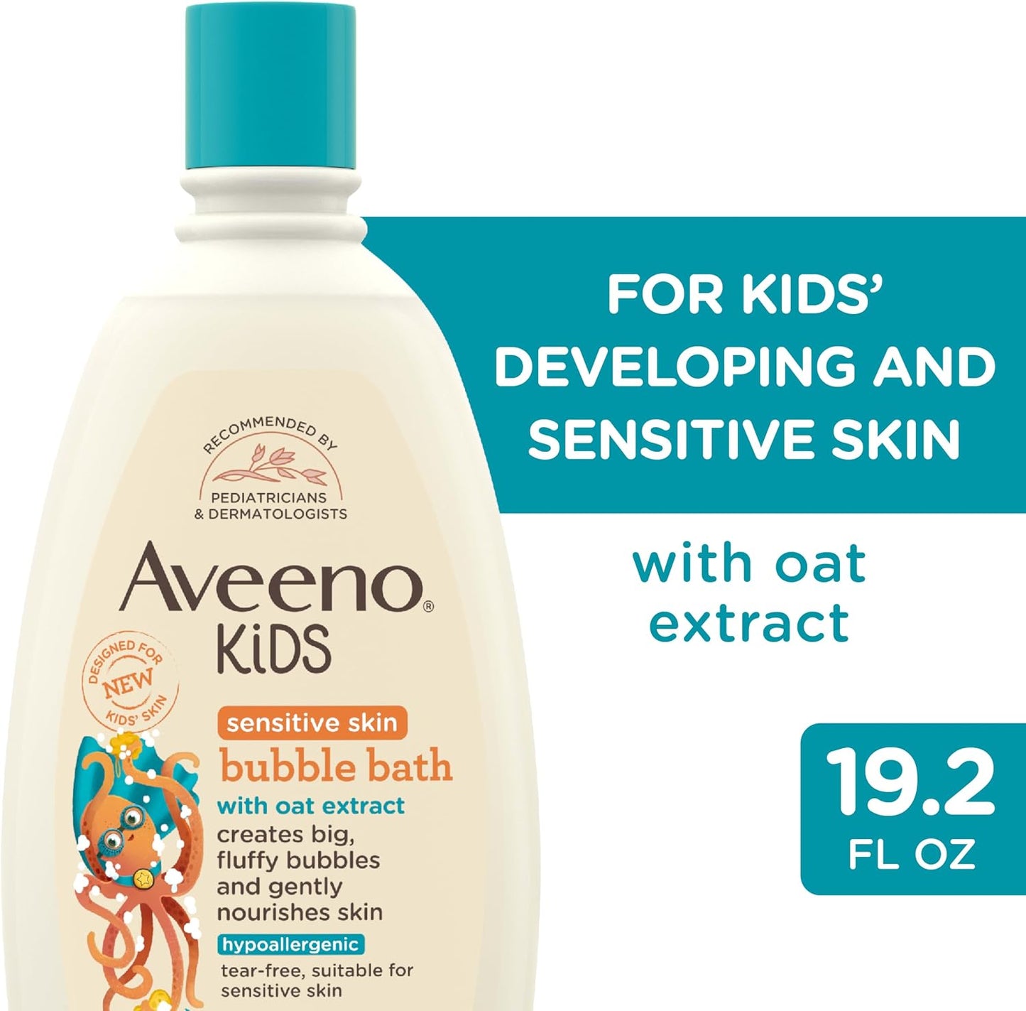 Aveeno Kids Bubble Bath Sensitive Skin 19.2 Ounce
