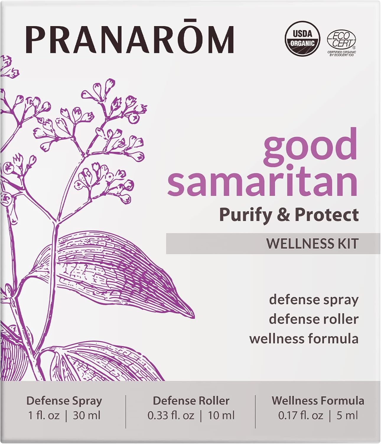 Pranarom - Good Samaritan Purify & Protect Essential Oil Blend Wellness Kit (3pk) - 100% Pure Essential Oil | USDA and ECOCERT Organic