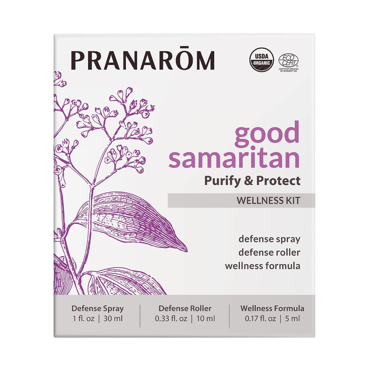 Pranarom - Good Samaritan Purify & Protect Essential Oil Blend Wellness Kit (3pk) - 100% Pure Essential Oil