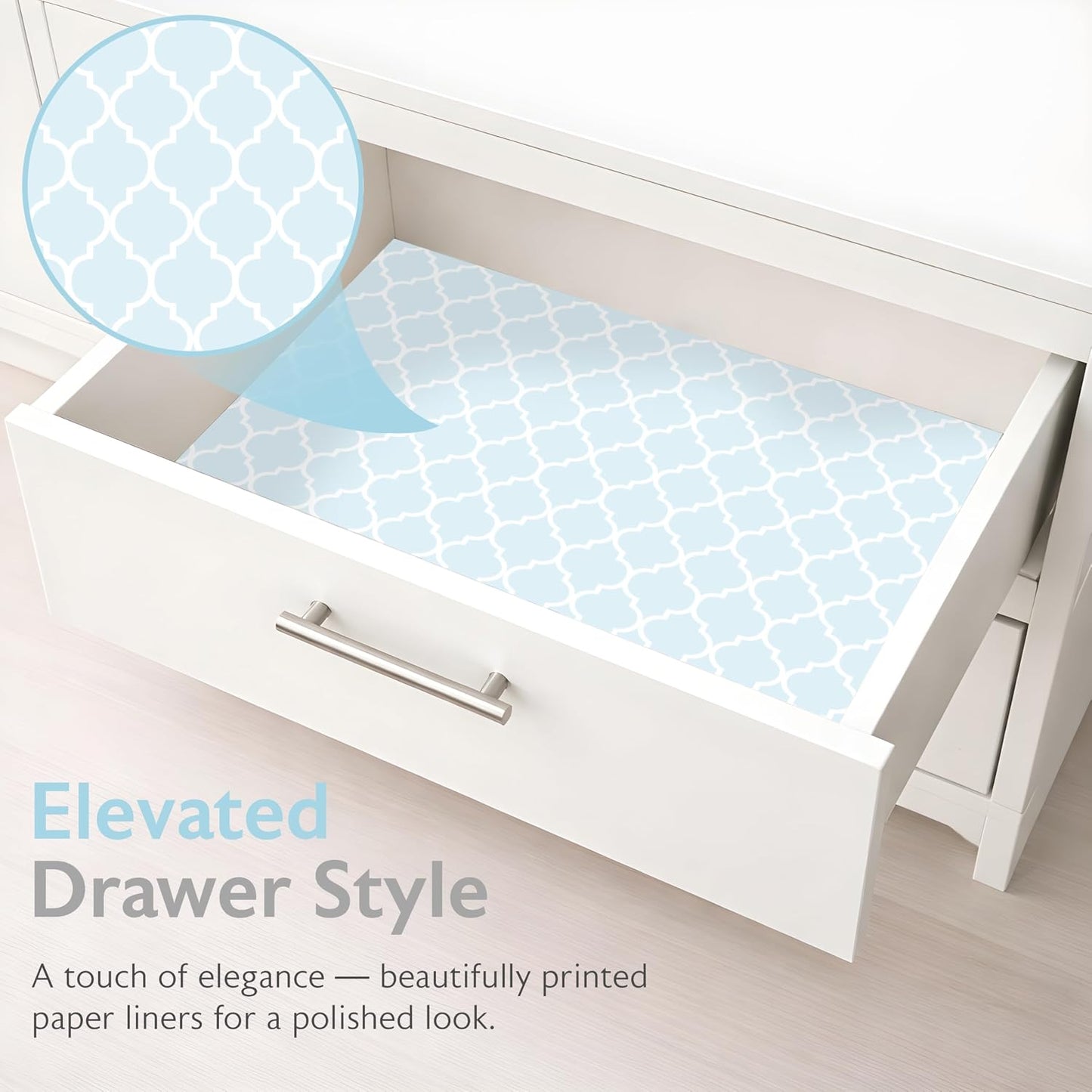 Scented Drawer Liners for Dresser – 6 Large Non Adhesive Dresser Drawer Liner Sheets, 19.5 x 14 in, Drawer Liners for Kitchen Cabinets & Closet Shelves, Cabinet Liner & Shelf Paper (English Lavender)