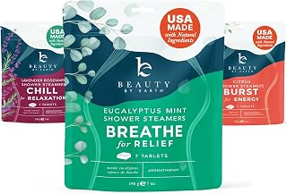 Shower Steamers Aromatherapy - USA Made with Natural Ingredients, Shower Bombs with Essential Oil, Self Care Gifts for Women & Men