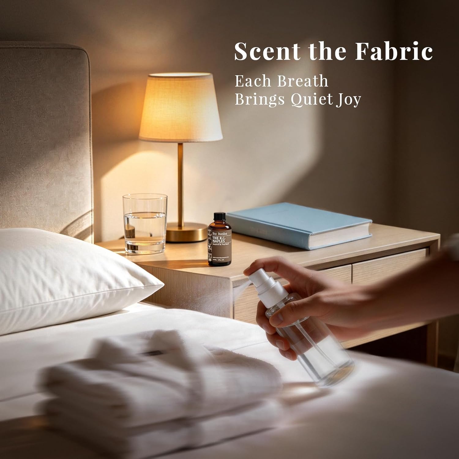 SU JUABA Naples Hotel Diffuser Oil - Inspired by the Ritz Carlton Luxury Beachfront Resort - Geranium Ocean Freesia, Fragrance Oil for Scent Diffuser & Crafting, 1Fl Oz