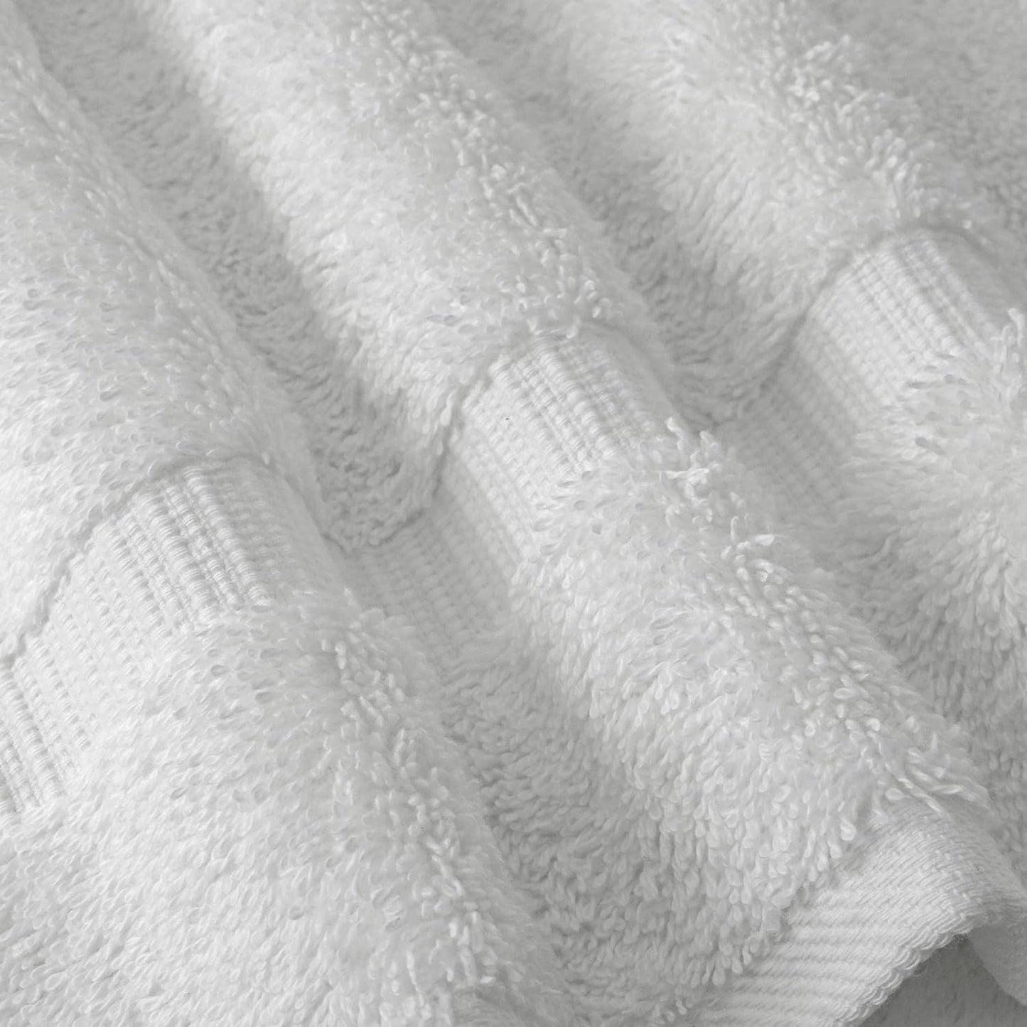 Chakir Turkish Linens 4 Piece Bath Towel Set, 100% Cotton Luxury Turkish Towels for Bathroom, Soft Absorbent Bath Towels, 27 x 54 Inches, White