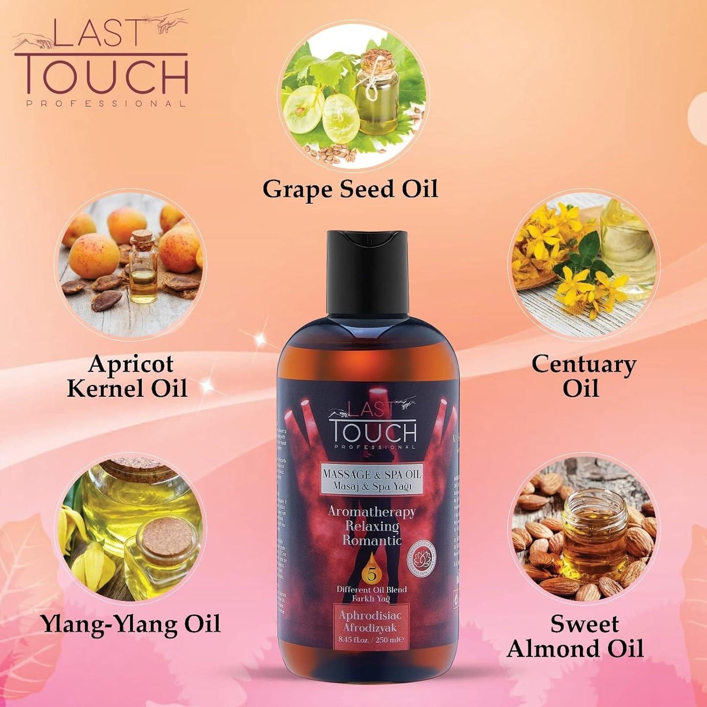Aphrodisiac Massage Oil for Couples - Massage Oils for Date Night - Massage Oil for Massage Therapy - Aromatherapy Oil for Intimate Moments -Aphrodisiac Massage Oils - Muscle Relaxer Oils 8.45 Fl Oz.