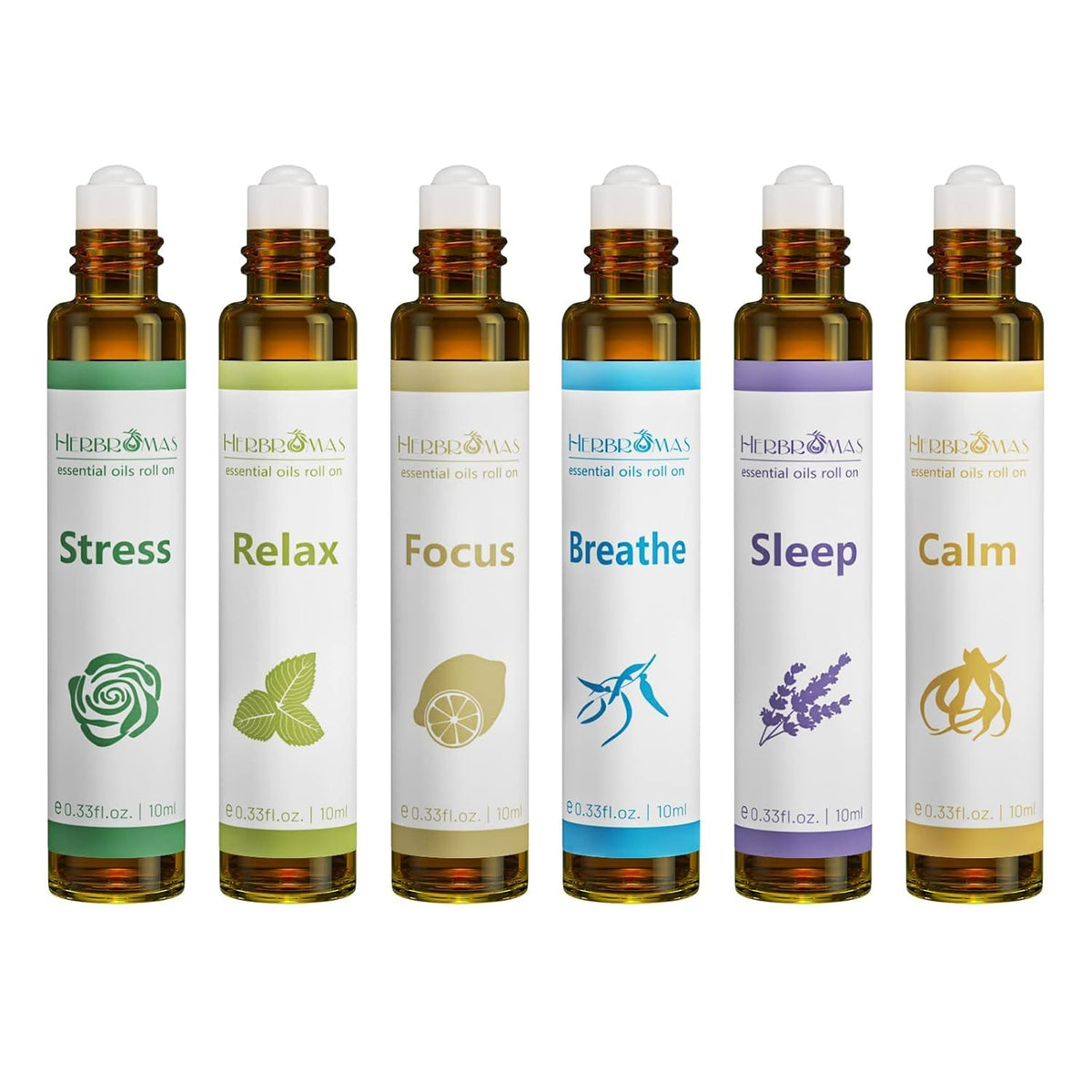 Aromatherapy Essential Oils Roll On Set