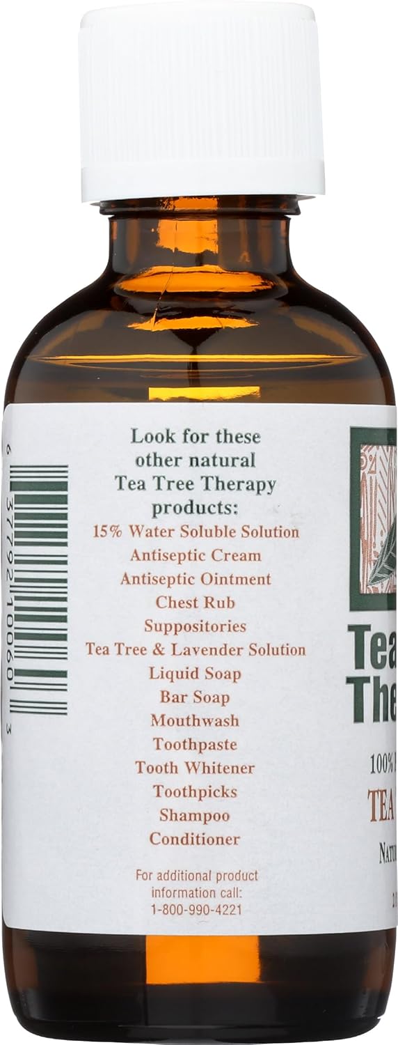 Tea Tree Therapy 100% Pure Australian Tea Tree Oil, 2-Ounce Bottle