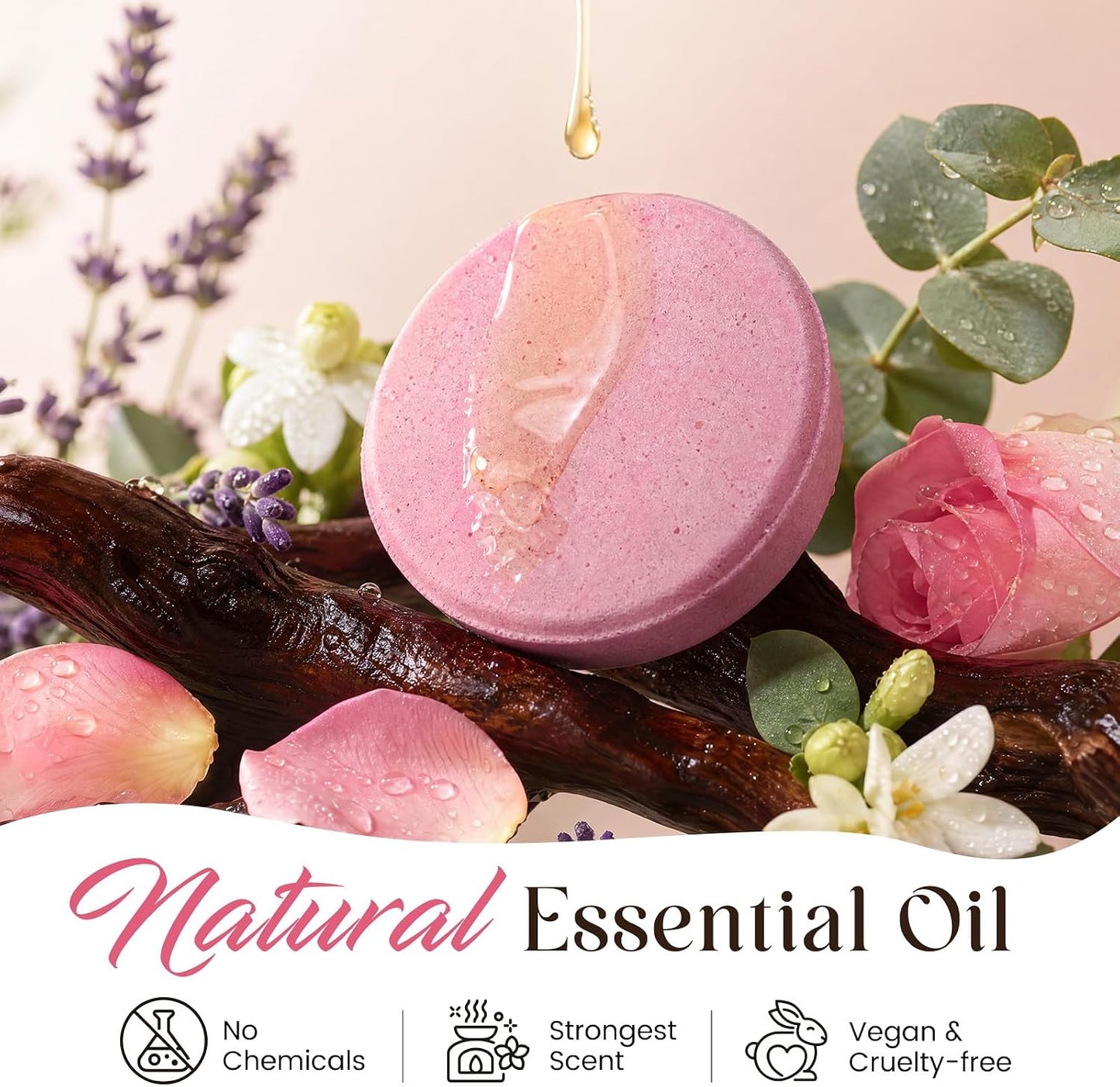 Shower Steamers Aromatherapy, Long Lasting Essential Oil Spa, Women Gift | Self Care & Spa Gifts for Women, Mom, Wife, Teen for Daily Relaxation, Ideal Christmas Stocking Stuffers, White Elephant Gift