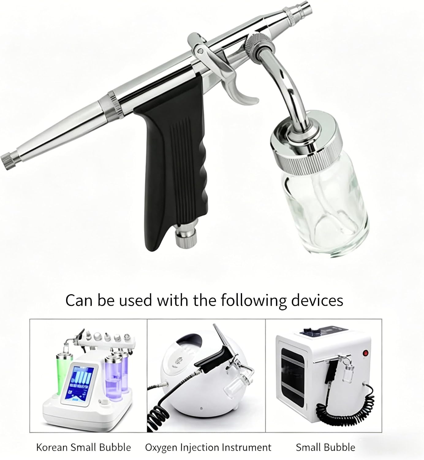 Facial Oxygen Injector Spray Gun Deep Moisturizing Skin Rejuvenation, Atomization Fine Mist Sprayer for Hydrating, Oil Control Portable Home Beauty Salon Use