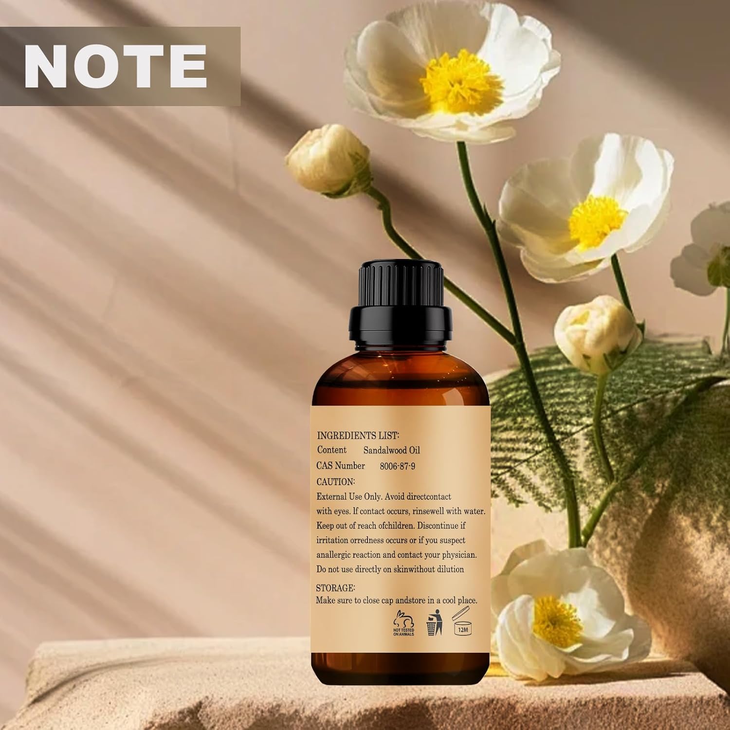 Sandalwood Essential Oils, 30ML Pure and Natural Essential Oil for Aromatherapy Diffuser - Sandalwood /1 Fl Oz
