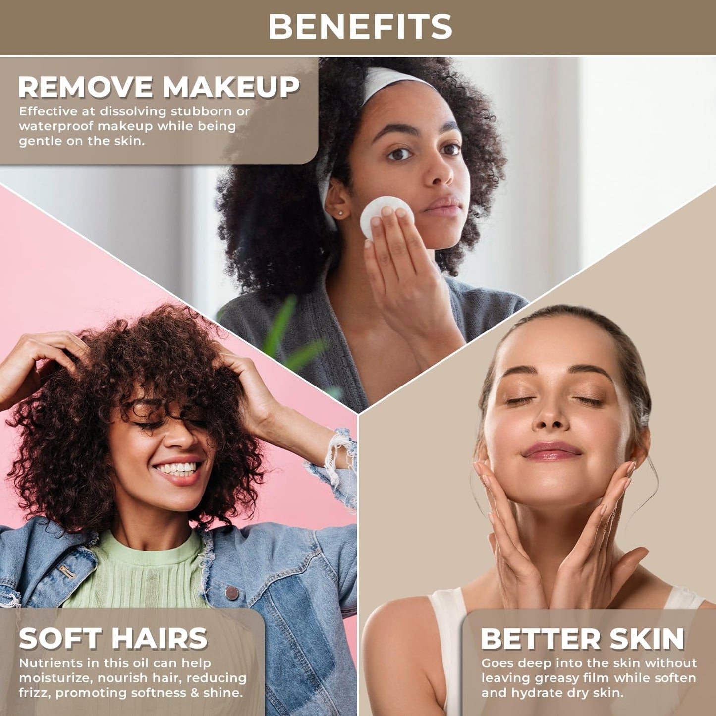 Plant Based Fractionated Coconut Oil - Liquid Coconut Oil for Hair, Skin and Body | Perfect Carrier Oil for Essential Oils - 100% Pure, Natural and Versatile - Ideal for Hair, Face, Body Care