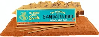 Handmade Australian Sandalwood Incense Sticks | 100% Organic | NO Synthetic Fragrance Oil | NO Perfume | NO Dye