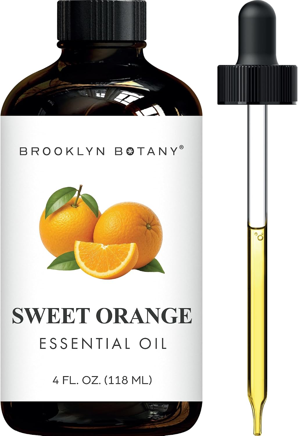 Brooklyn Botany Sweet Orange Essential Oil - Huge 4 Fl Oz