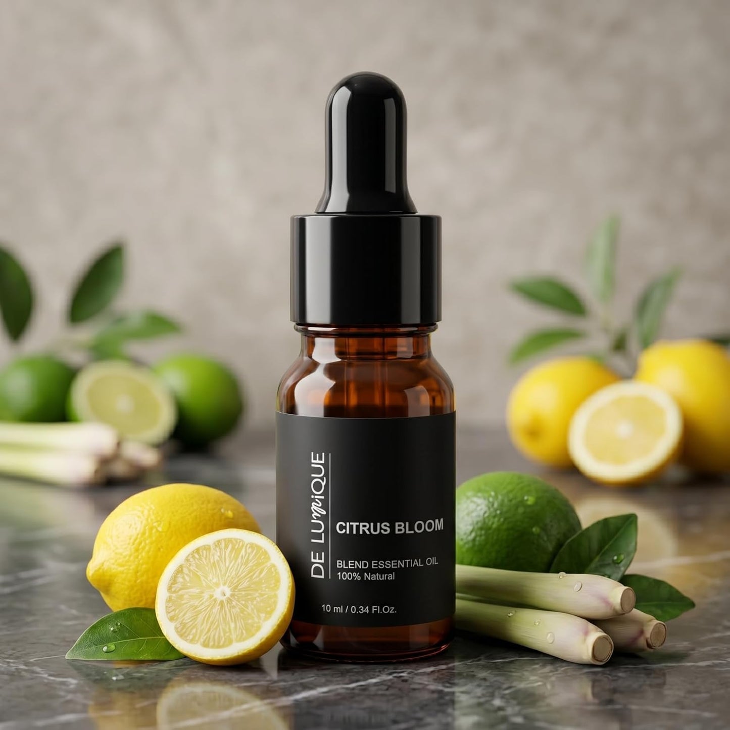 Calming Essential Oil Blend, 100% Natural Aromatherapy Grade, 10ml / 0.34 Fl Oz (Citrus Bloom)