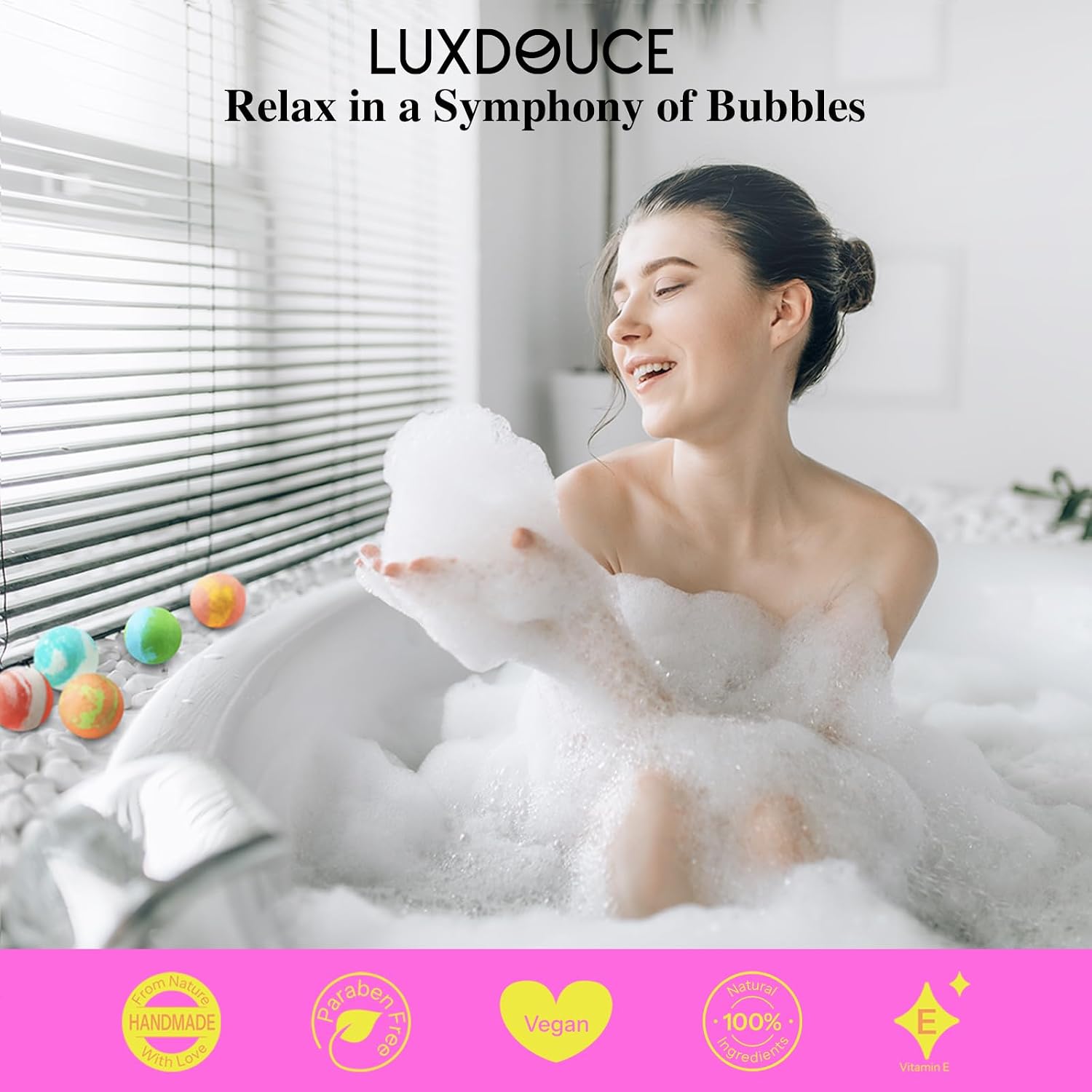 48 Pack Bath Bombs Gift Set – Aromatic Bubble Bombs with 18 Scents, SPA Relaxing & Skin Nourishing, Ideal Self-Care Gifts for Women, Wife, Grandma, or Daughter on Birthdays or Summer Occasions