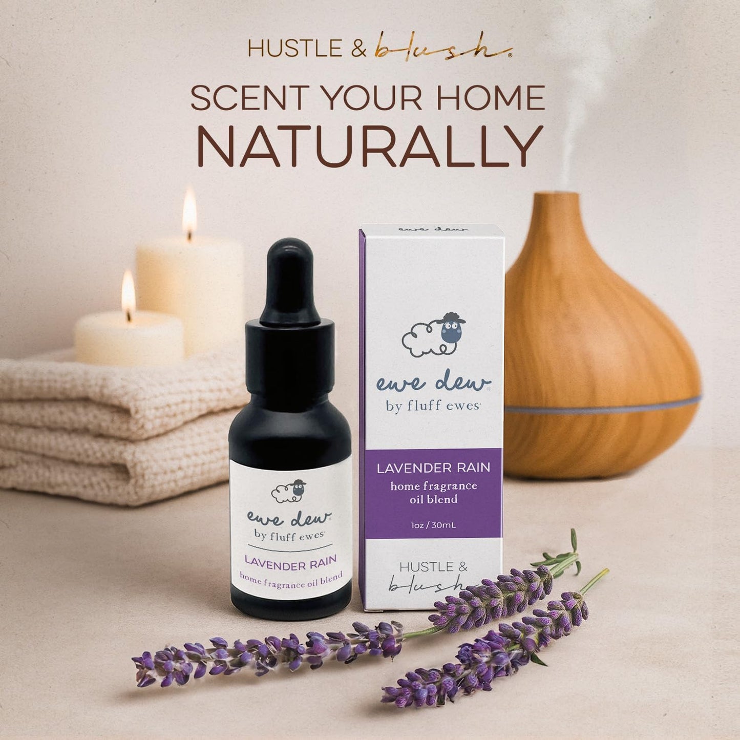 Essential Oil for Dryer Balls, 15ml Lavender Rain, Natural Laundry Fragrance, Long-Lasting Fresh Scent, Wool Dryer Balls Ideal for Diffusers, Candle Making, Multi-Use for Home & DIY