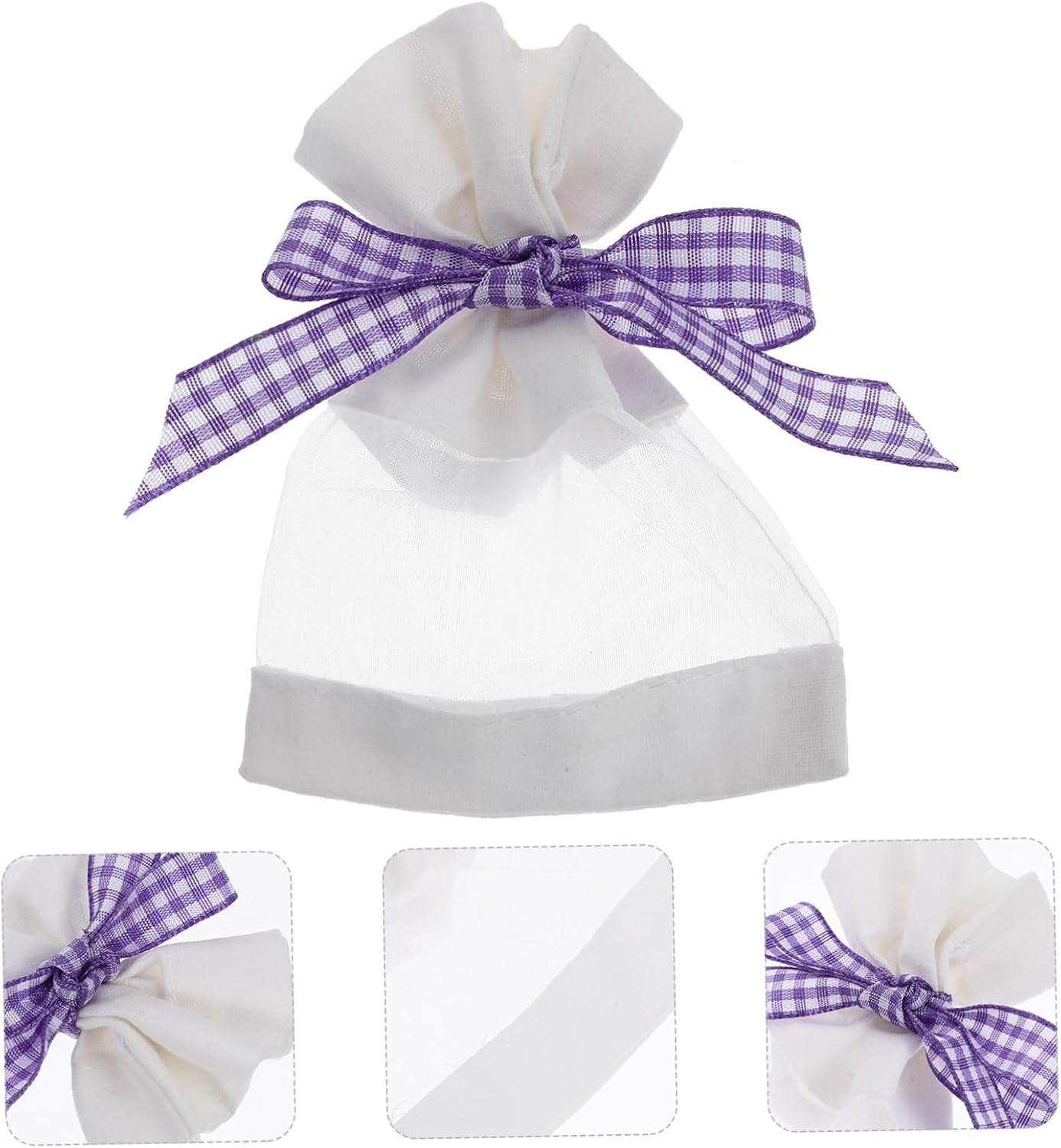 Empty Sachet Bags for Scented Lavender 10pcs Linen Fragrance Pouches Drawstring