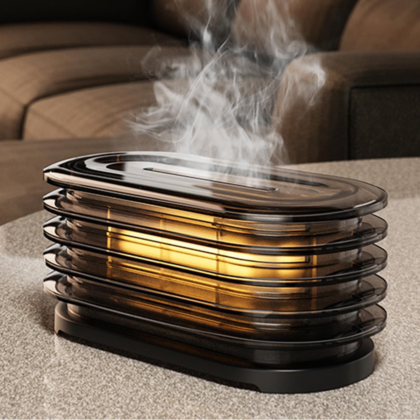 Aroma Diffuser, 120ml Ultrasonic Essential Oils Diffusers with Cool Mist, Salt Lamp Aromatherapy Diffuser with Auto-Off Protection for Home, Office, Bedroom