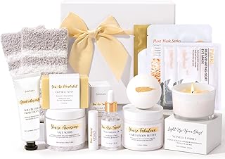 Spa Gifts for Women 13Pcs Mothers Day Gifts Happy Birthday Gift Baskets, Christmas Relaxing Home SPA Kit Bath Set Self Care Package Thank You Box for Mom Her Sister Teacher Friends Friendship