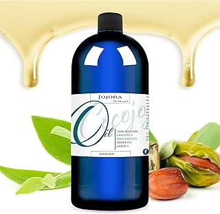 Dr Joe Lab Jojoba Oil Organic Cold Pressed for Hair Growth, Skin, Face, Deep Moisturizing Anti-Aging, Essential Oils - 32 Fl Oz
