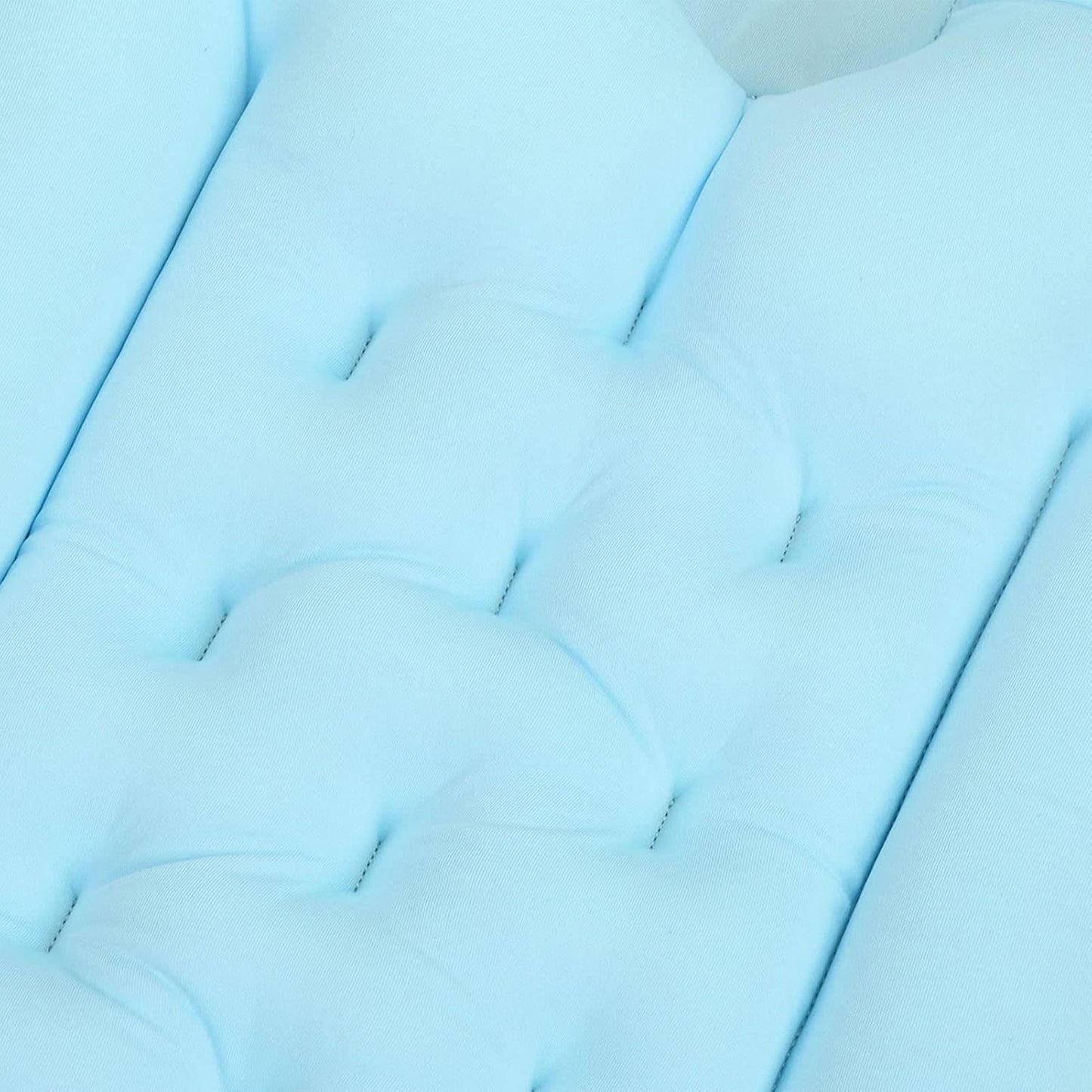 Full Body Bath Pillow Bathtub Cushion with Soft Folding Headrest, Back Support & Neck Support Pillow for Tub (Blue)