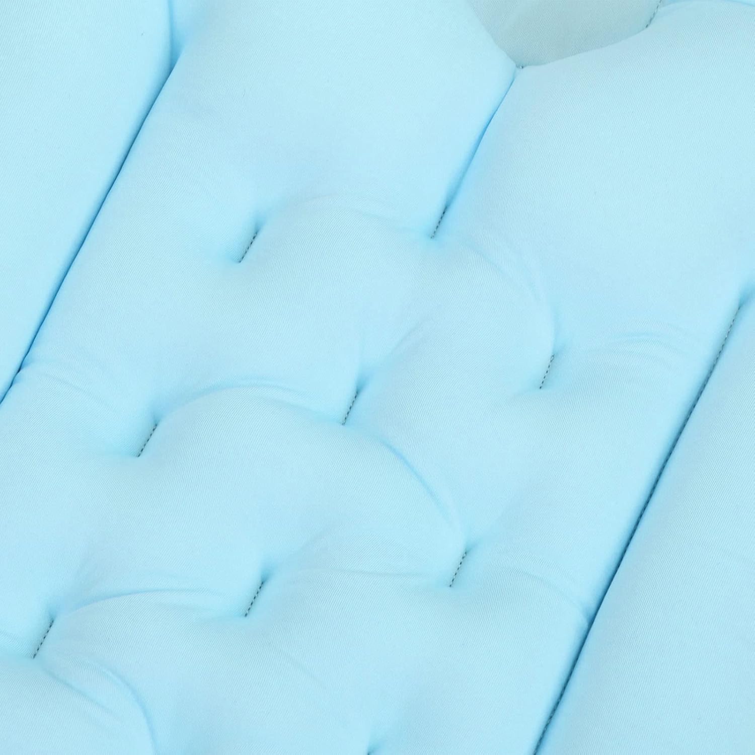 Full Body Bath Pillow Bathtub Cushion with Soft Folding Headrest, Back Support & Neck Support Pillow for Tub (Blue)