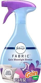 Febreze Fabric Spray, Air Freshener, Odor-Fighting Fabric Refresher, Couch and Linen Spray, Sneaker Balls Alternative, Multi-Use, Gain Moonlight Breeze Scent, 23.6 fl oz