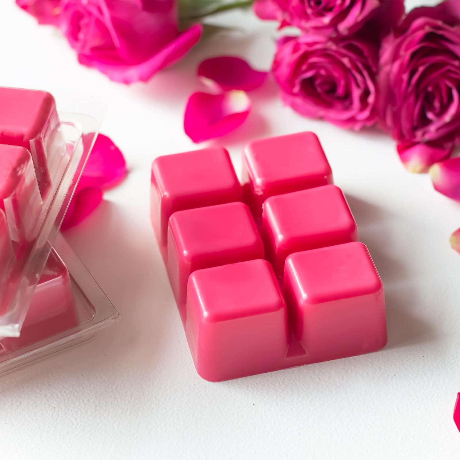 Mother's Day Gift Rose Valley Scented Wax Melts Clashell | Floral Wax Cubes Rose + Lily + Carnation + Peppercorn | Gift Mom - 3 oz.