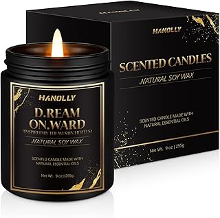 D.Ream On.Ward Hotel Candle, 9 oz Scented Candles for Home Soy Candle Wax, Inspired by The Westin Hotels, Luxury Long Lasting Aromatherapy Jar Candle Gifts for Men Women