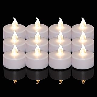 Nancia LED Tea Lights Candles- 100PACK Flameless Candles Realistic and Bright Flickering Long Lasting 200Hours for Holiday Celebration,Home Decoration Warm White
