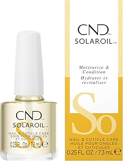 CND SolarOil Cuticle Oil, Natural Blend Of Jojoba, Vitamin E, Rice Bran and Sweet Almond Oils, Moisturizes and Conditions Skin (Packaging May Vary)