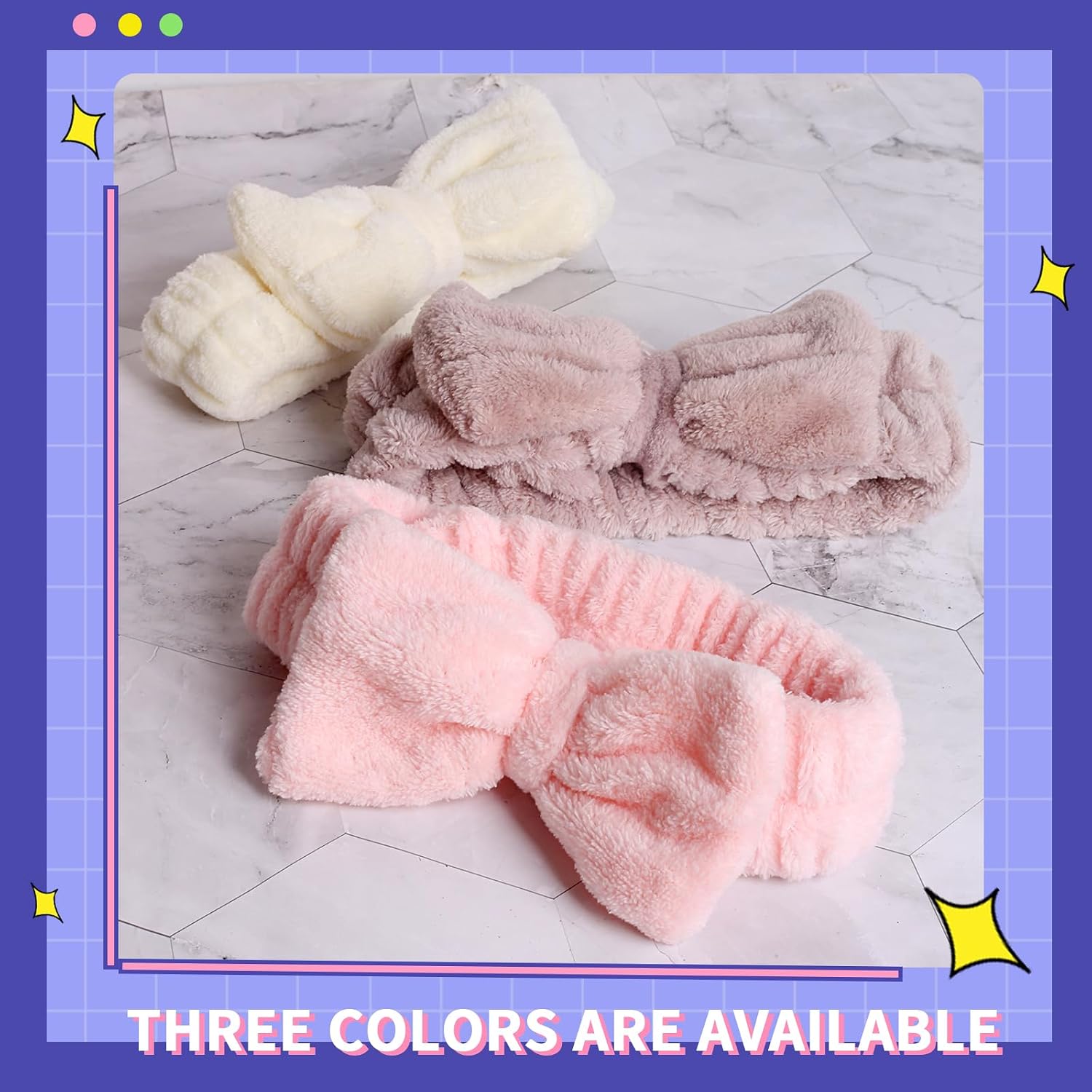 WSYUB Spa Headbands, Makeup Headband,Bow Headband for Washing Face skincare headbands for women,Easter Basket Stuffers Gifts