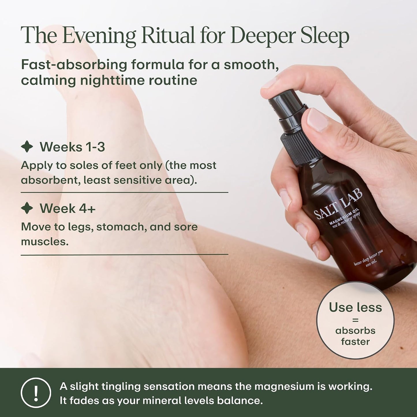 Magnesium Oil Spray – Magnesium Spray for Sleep & Relaxation for Adults, Fast-Absorbing Magnesium Oil Spray for Muscle Recovery & Restful Sleep, Natural Topical for Daily Wellness - 3.4 Fl Oz