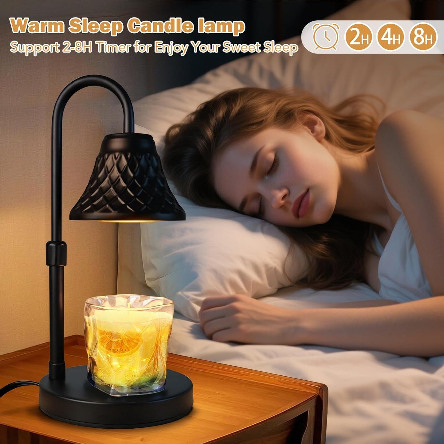 Adjustable Candle Warmer Lamp with Timer: Mothers Day Gifts Lamp fits All Candle Jar Home Decor - Wax Warmer for Scented Wax - Birthday Gifts for Women