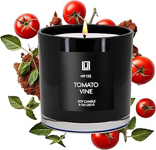 Lulu Candles | Tomato & Vine | Smells Fresh & Green | Luxury Scented Soy Jar Candle | Hand Poured in The USA | Highly Scented Long Lasting (9 Oz.)
