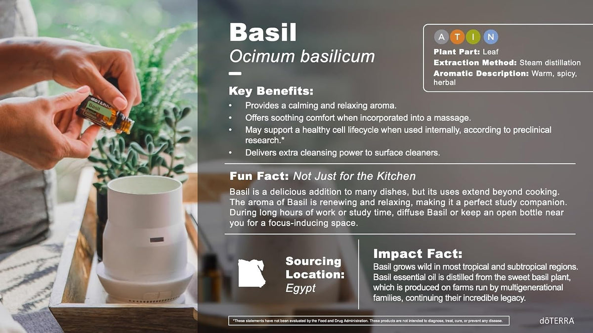 doTERRA - Basil Essential Oil - 15 mL