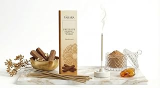 Precious Sandalwood Masala Incense Sticks, 100 gms Resin Blend Agarbatti for Meditation, Prayer, Cleansing, Yoga & Natural Home Fragrance