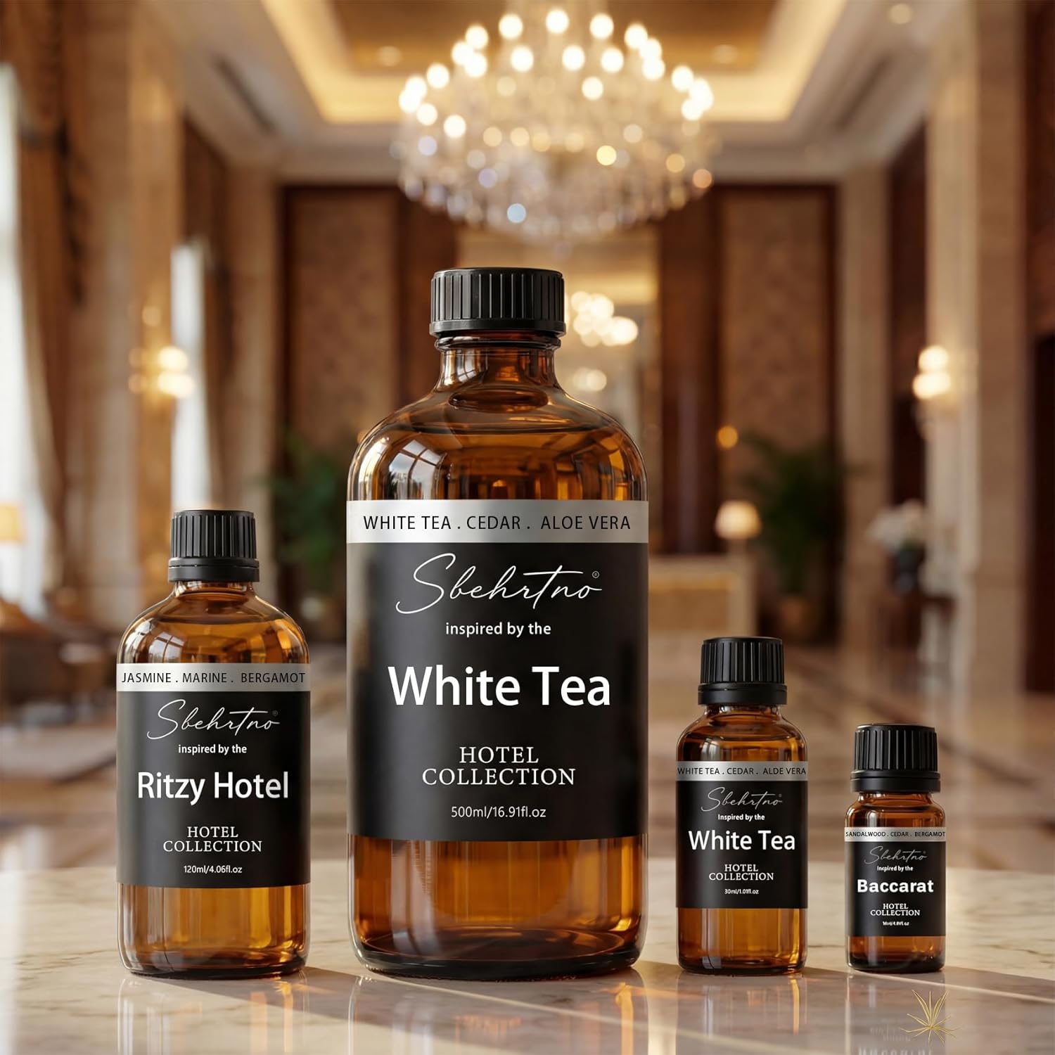 Hotel Collection Diffuser Oil – Inspired by The White Tea Hotel Scent Long-Lasting Home Fragrance for Diffusers & Machines (0.34 Fl Oz (Pack of 1))