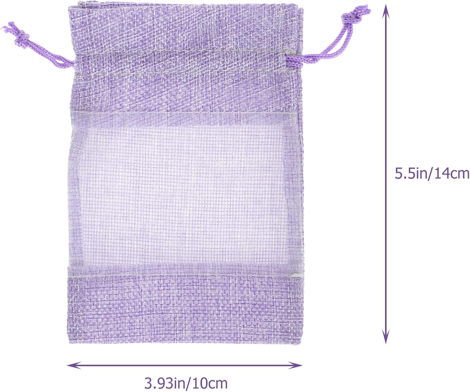 10Pcs Lavender Sachet Bags - Empty Violet Cloth Bags with Drawstring for Lavender, Spice, Jewelry, Tea, and Closet Freshening