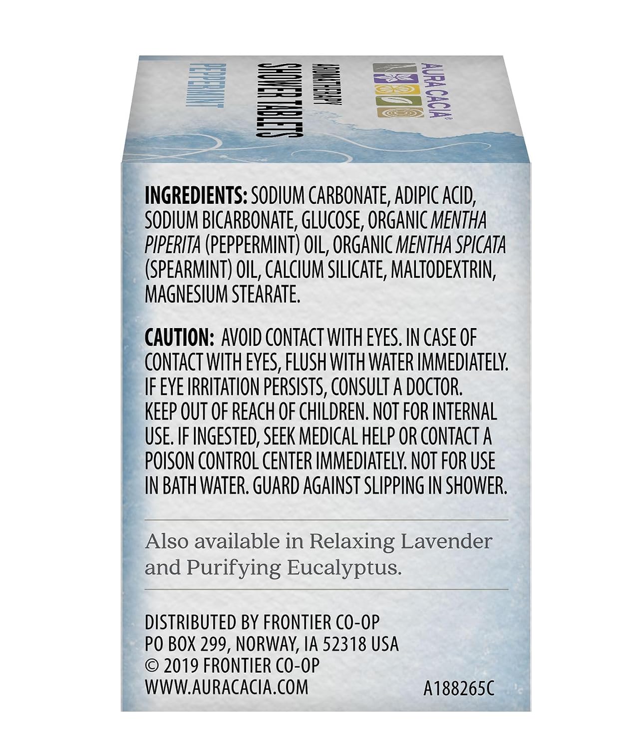 Aura Cacia Peppermint Shower Tablets - Reviving Aromatherapy Steamers with Pure Essential Oils - Energizing Morning Shower Experience | 3 Ounce (Pack of 3)