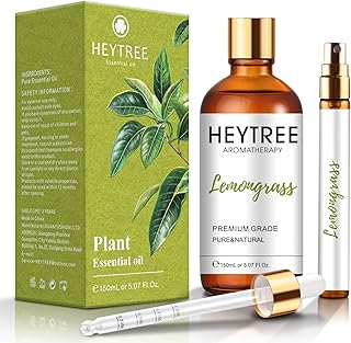 Lemongrass Essential Oil 5.07 FL OZ- Pure Natural Essential Oil for SPA Aromatherapy and Diffusers - Create a Relaxing Environment-Drive Buzzing-Perfect for Patio Sprays and Outdoor Use